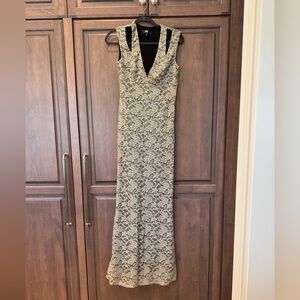 Elegant Black Lace Evening Gown by ABS - Allan Schwartz - Size S - Worn Once